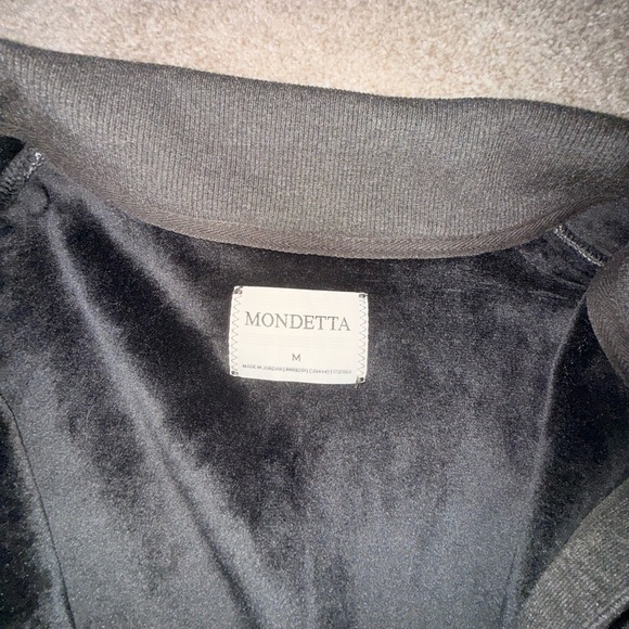 Mondetta Gray Bomber Jacket Soft Cotton Blend - Picture 2 of 4